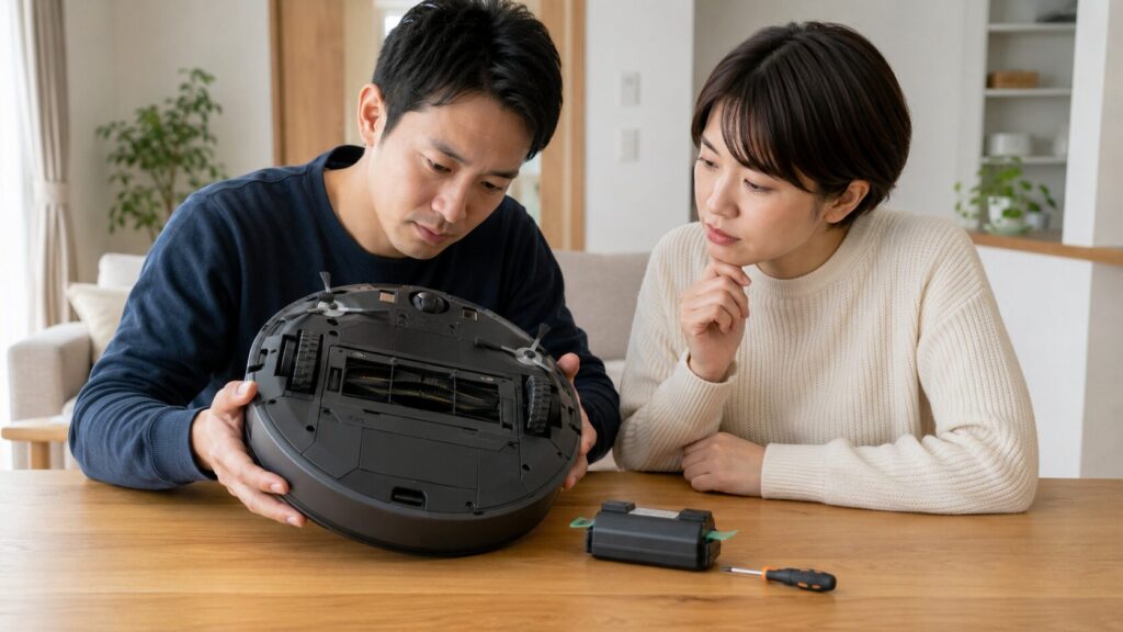 ルンバのバッテリー交換前に確認