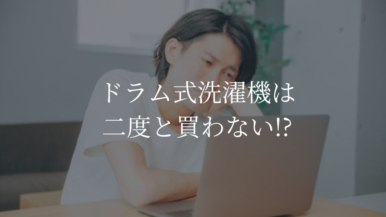 ドラム式洗濯機　二度と買わない
