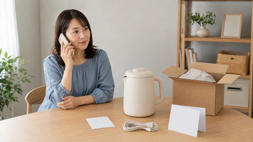 保証と修理相談の流れ